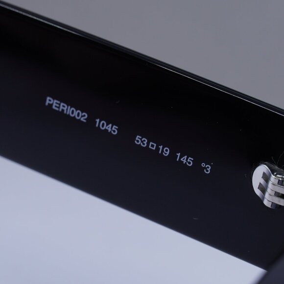 Palm Angels PERI002 PALM 1045 Rectangle Sunglasses - Black/Blue - Picture 9 of 10